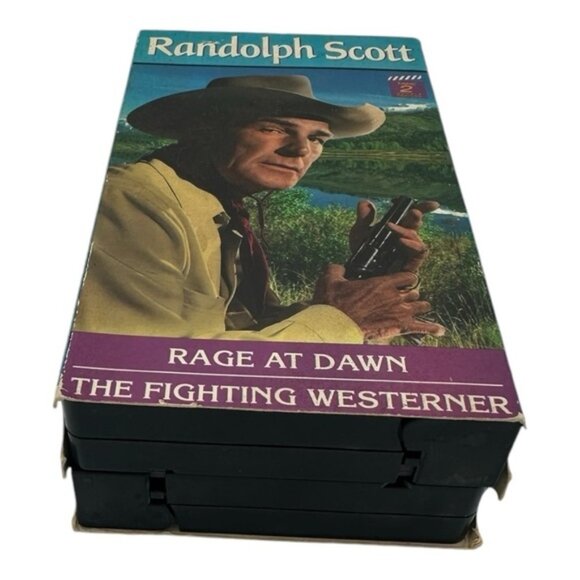 Rage at Dawn And The Fighting Westerner Randolph Scott VHS - Picture 7 of 9